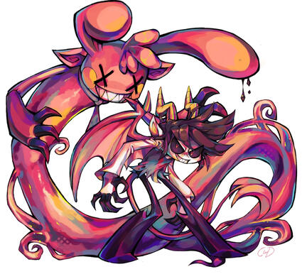 Characters of @spiderpoxi on Instagram